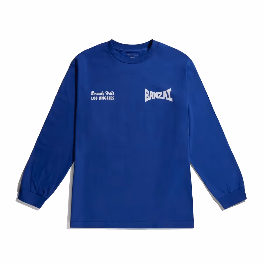 Blaues Longsleeve aus der BANZAI Kollektion