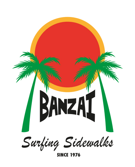 Gif von BANZAI Schriftzügen als grafisches Logo