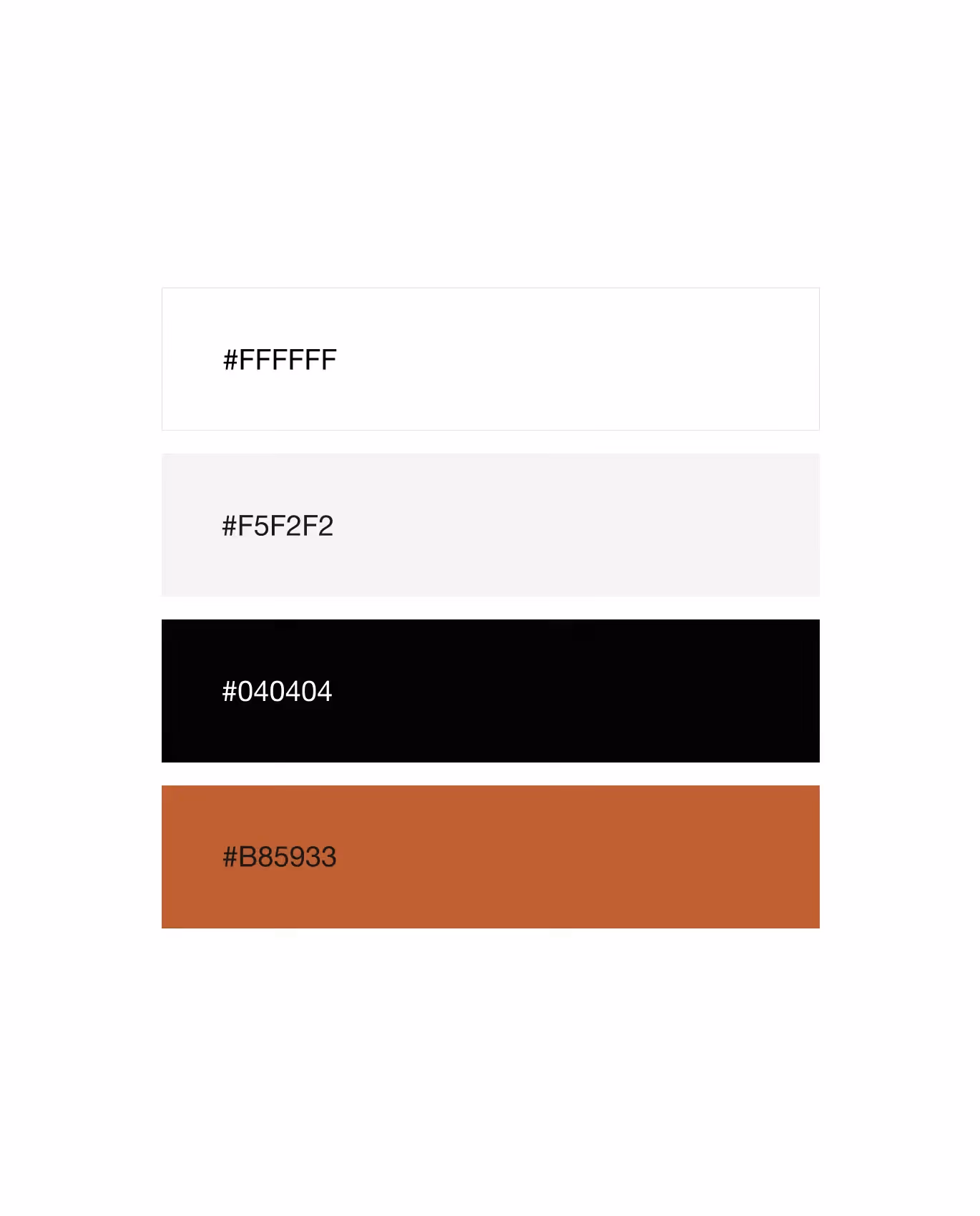 Übersicht mit Farbflächen in verschiedenen Tönen