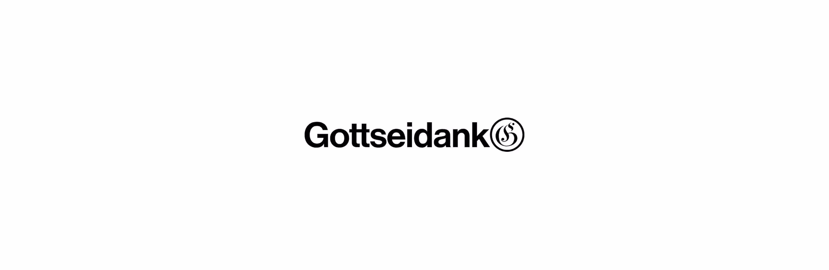 Gottseidank Logo als Abschluss der Trachtenkampagne auf hellem Hintergrund