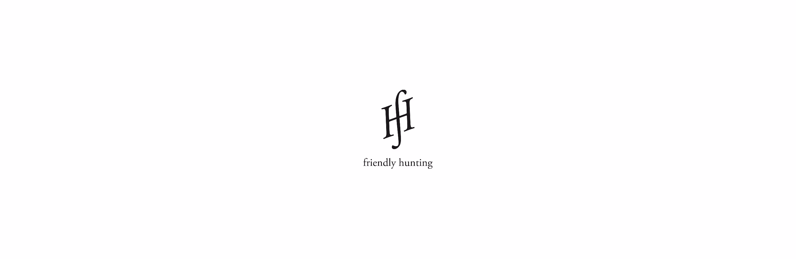 Friendly Hunting Logo als Abschluss auf hellem Hintergrund