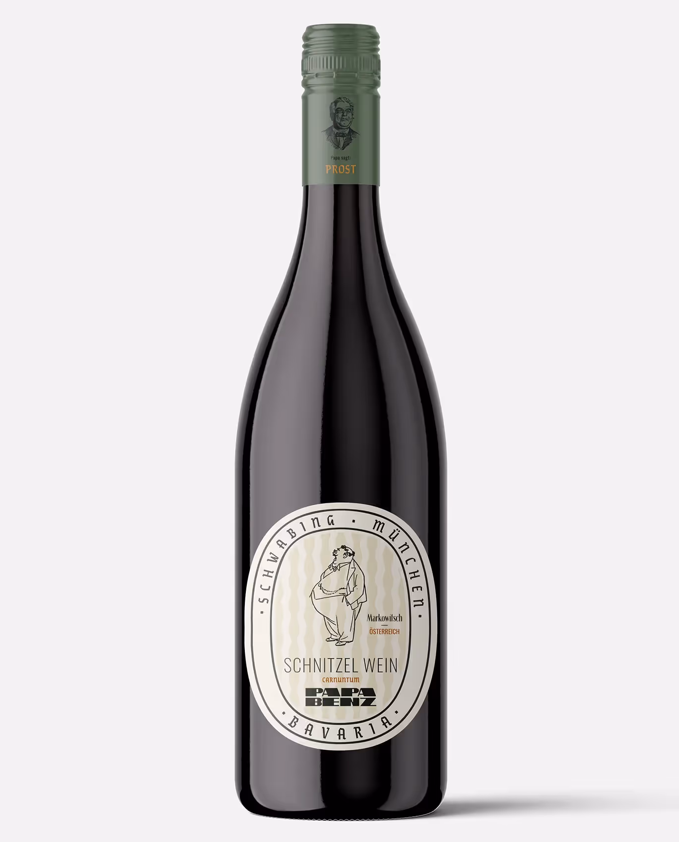 Weinflasche mit Etikett