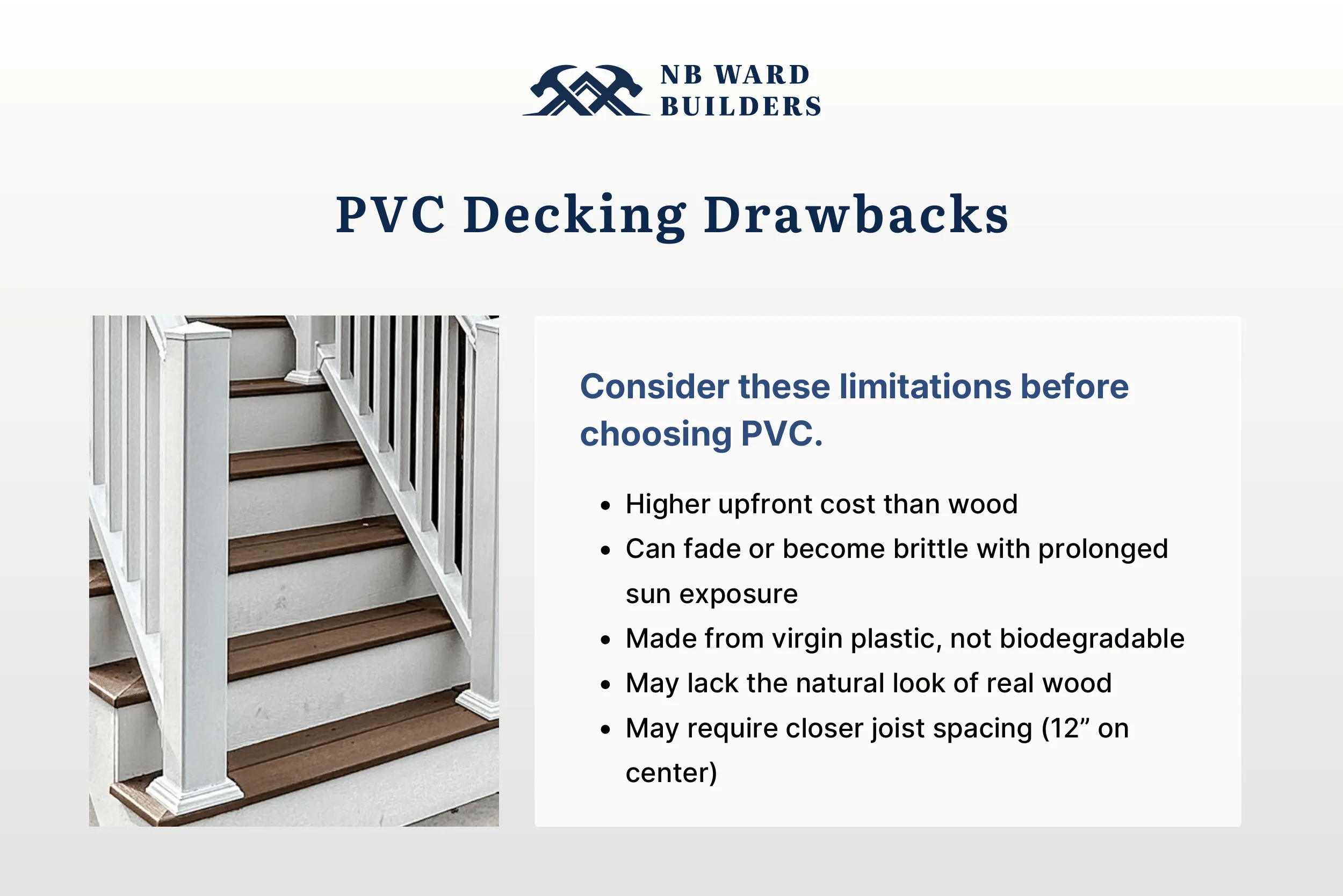 PVC Decking Drawbacks