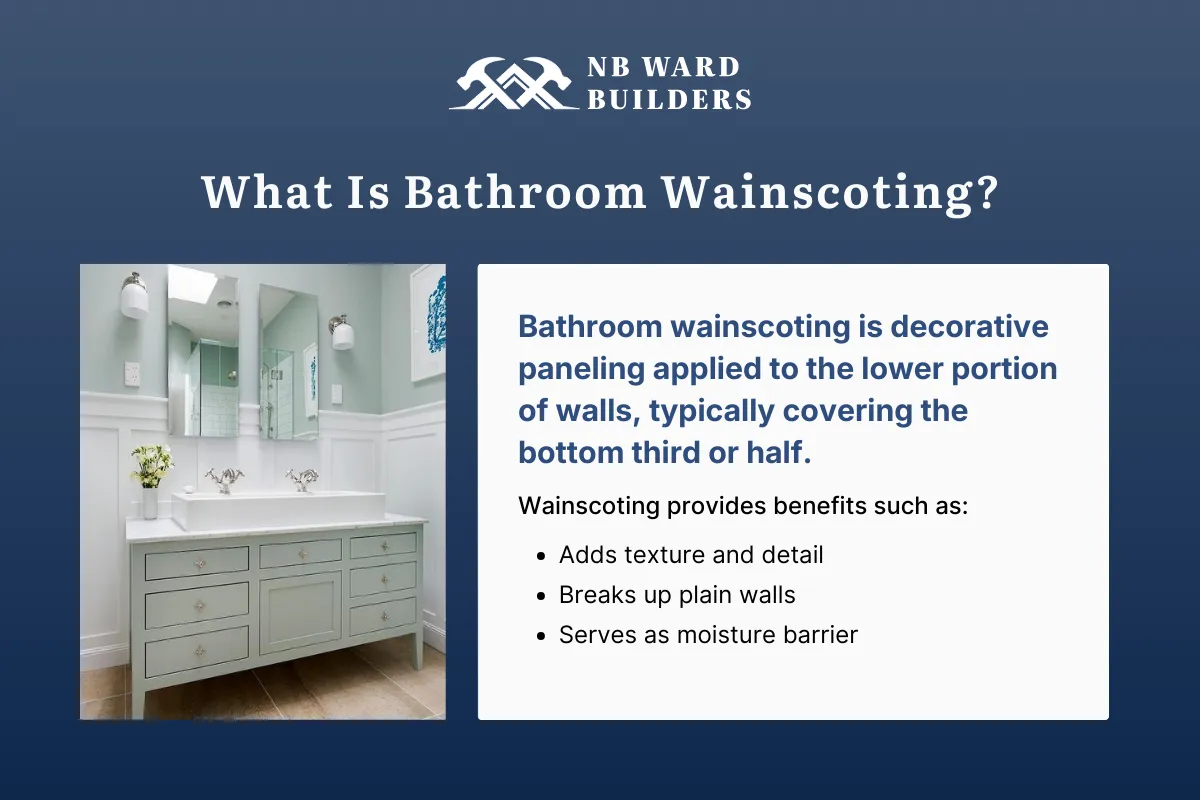 What Is Bathroom Wainscoting? 
