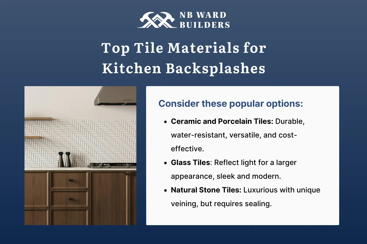 Top Tile Materials for Kitchen Backsplashes