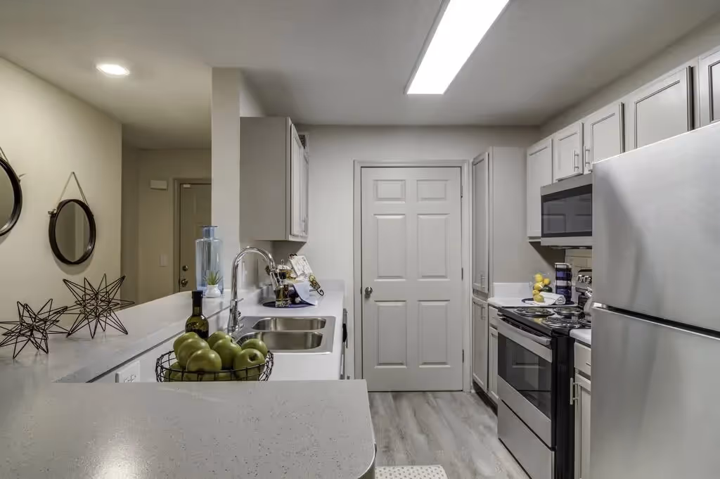 kitchen with stainless steel appliances