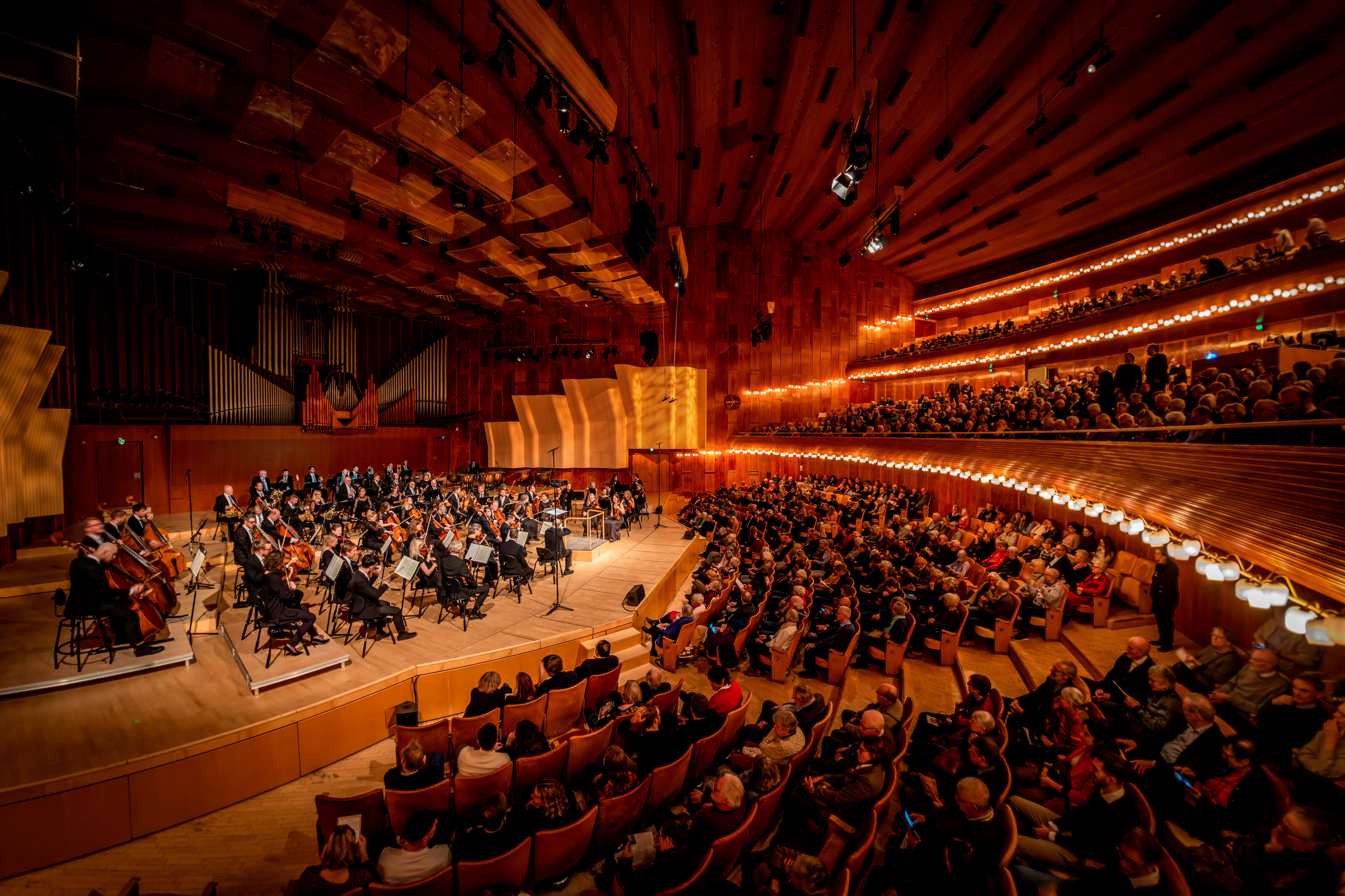 Concert hall interior in Copenhagen