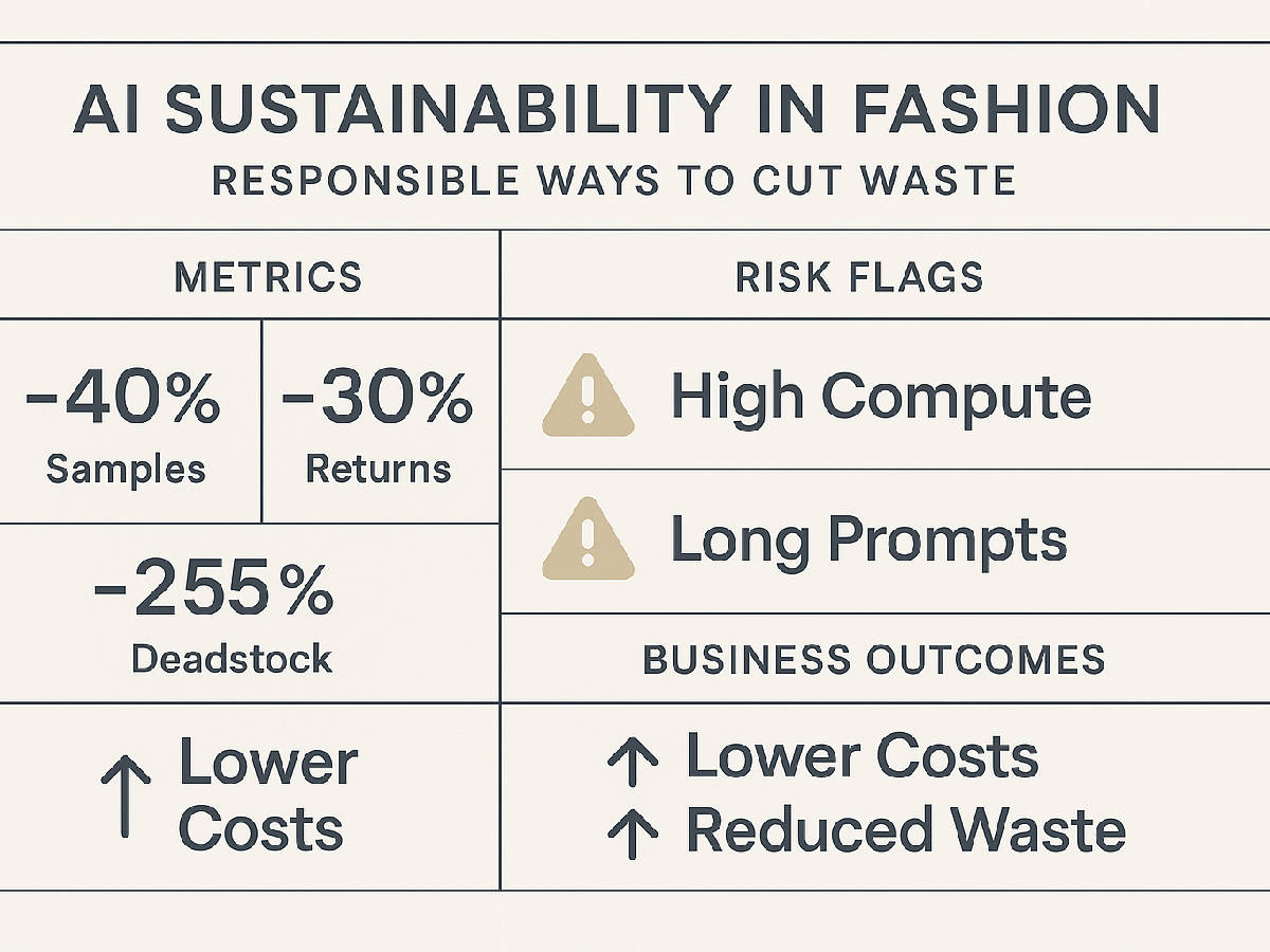 AI Sustainability in Fashion: Responsible Ways to Cut Waste