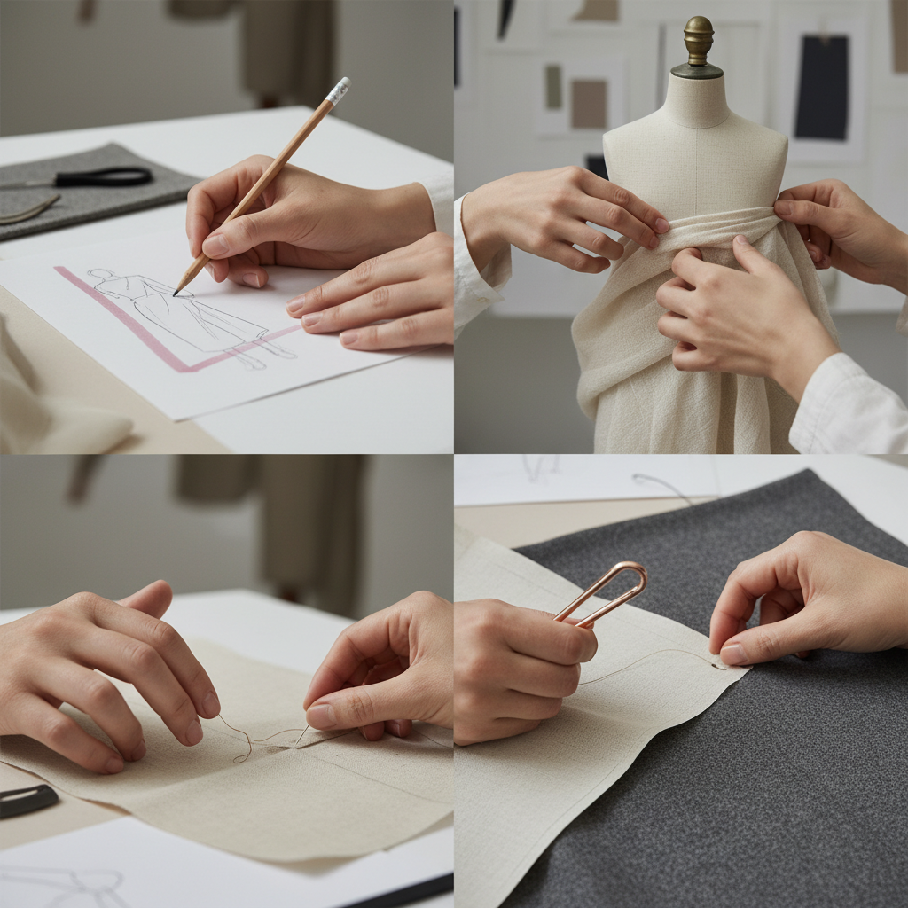 Essential Features for Remote Fashion Design Software: figure illustrating essential features for remote fashion design softw