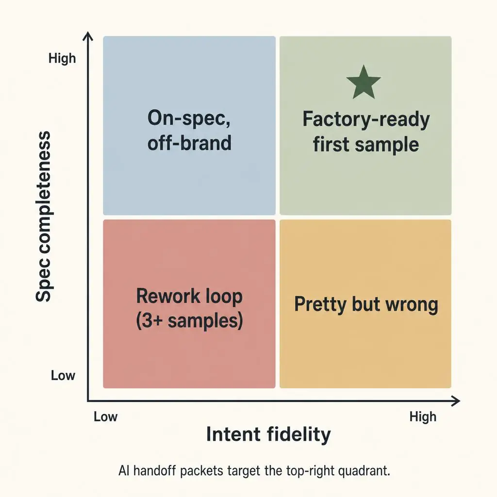 AI Fashion Design Handoff: From Designer to Tech Designer to Factory Without Loss: supporting visual 2