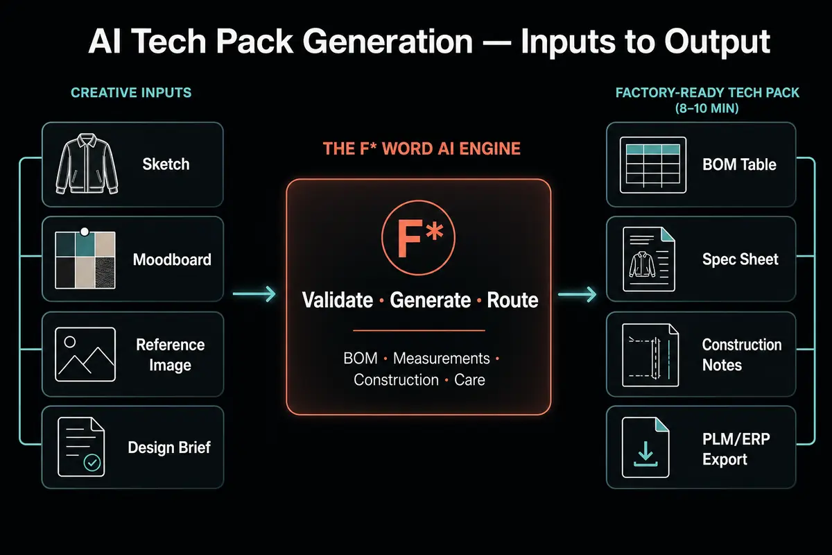AI Tech Pack Generation: The Future of Product Development: decision support for fashion brand teams