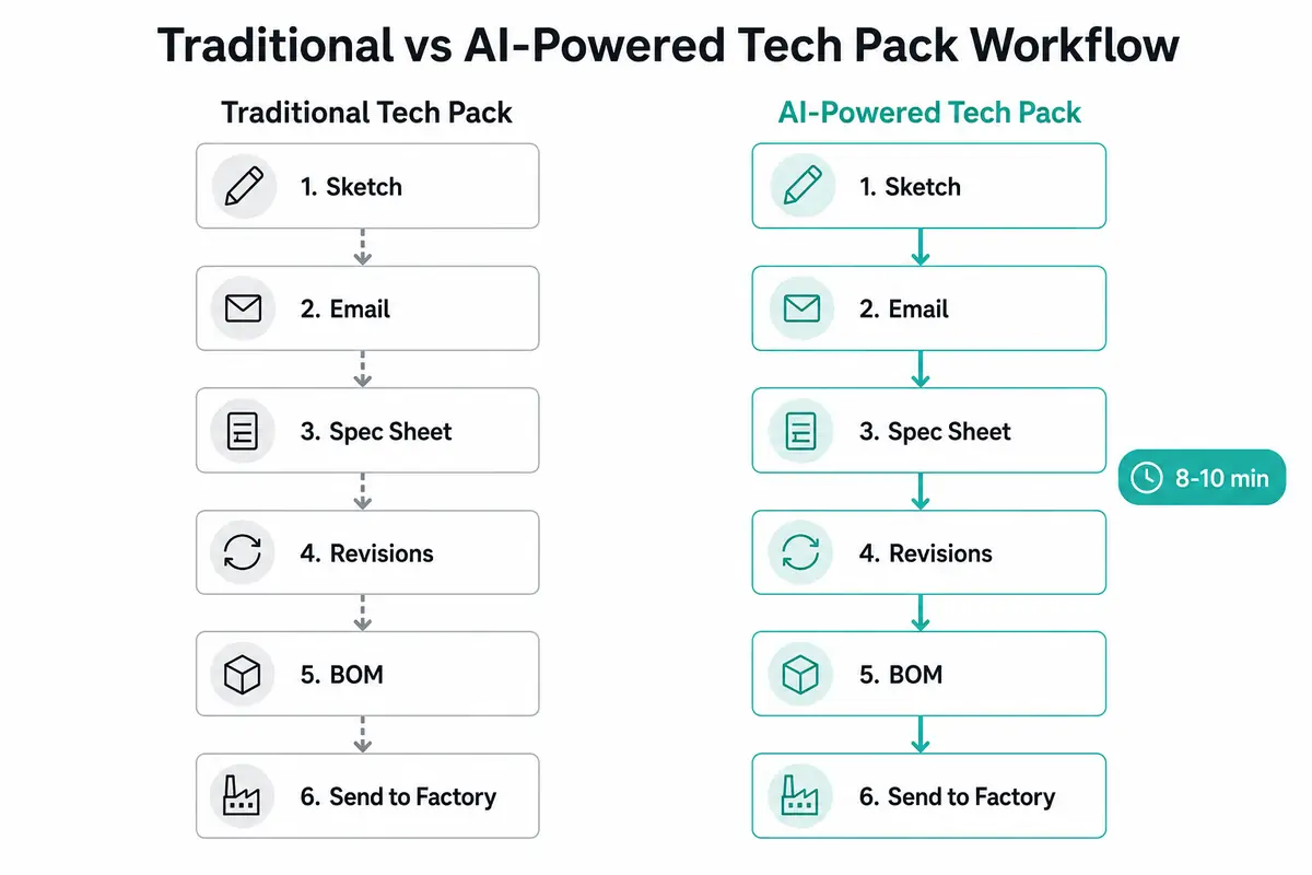 The AI Advantage: How AI Transforms Tech Pack Generation: decision support for fashion brand teams