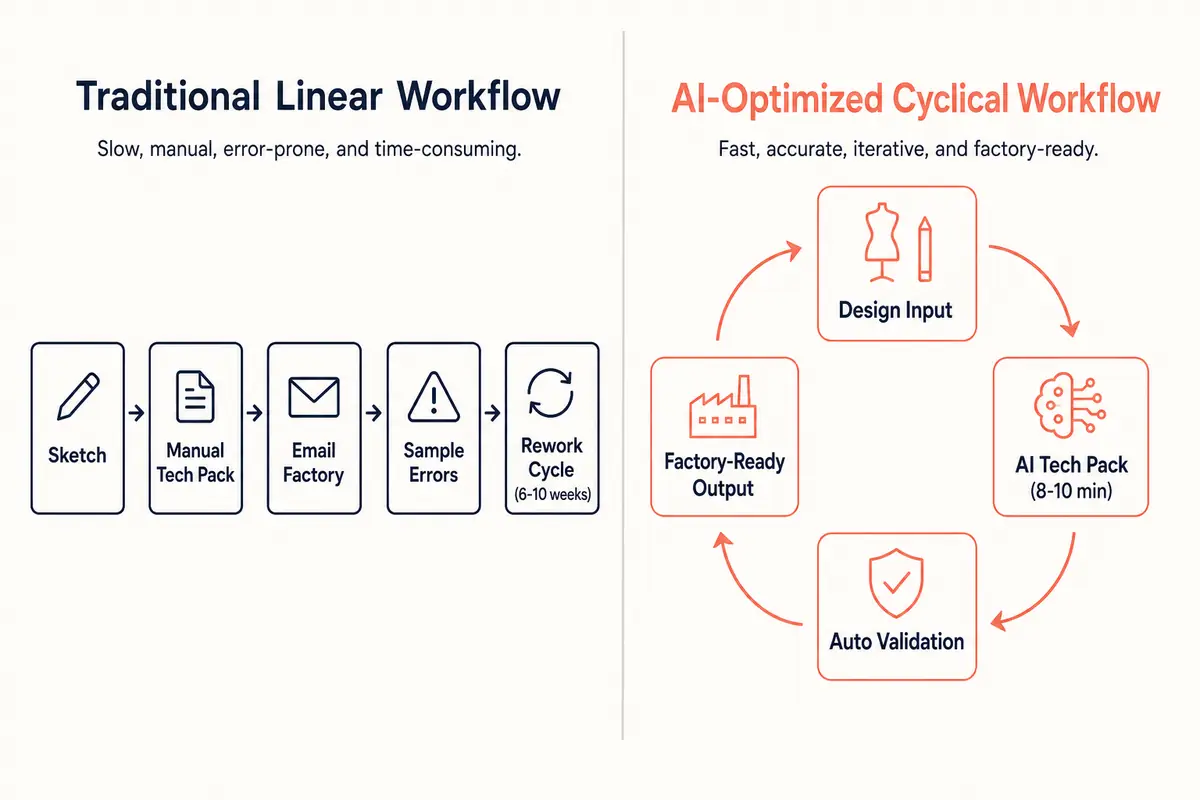 Implementing AI Tech Pack Tools to Optimize Your Workflow: decision support for fashion brand teams