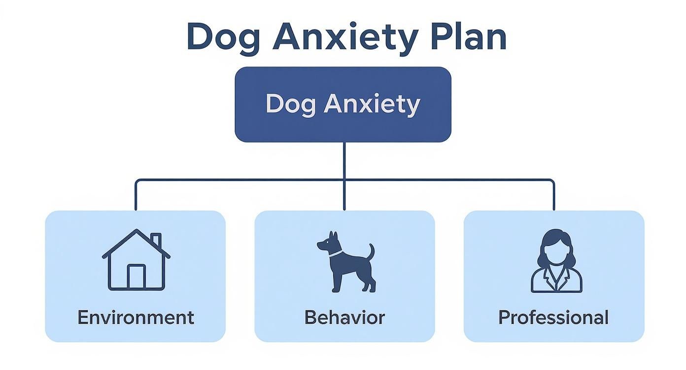 Infographic about dog anxiety