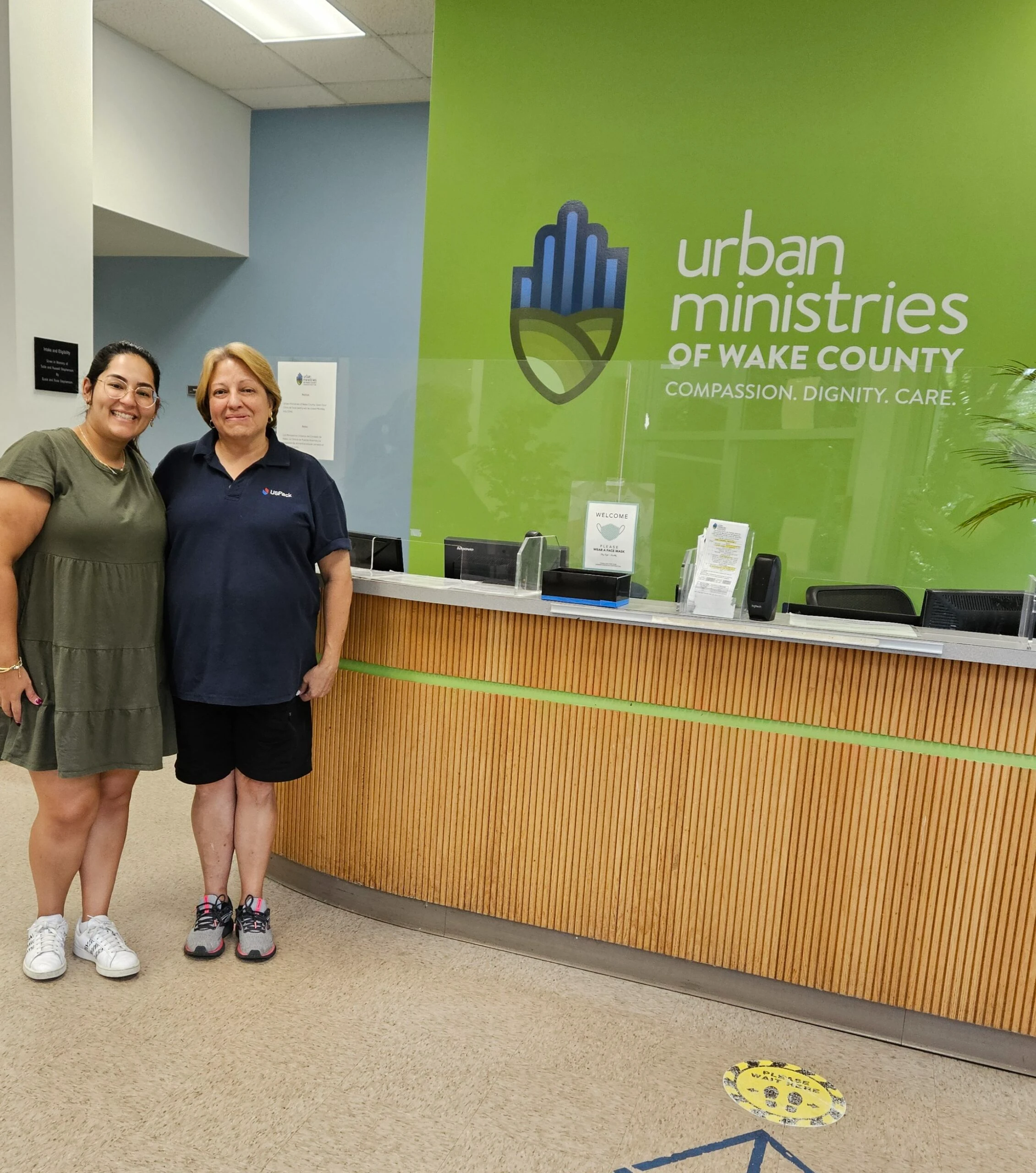 Ana Cecilia Cardoza posing in front of the clinic