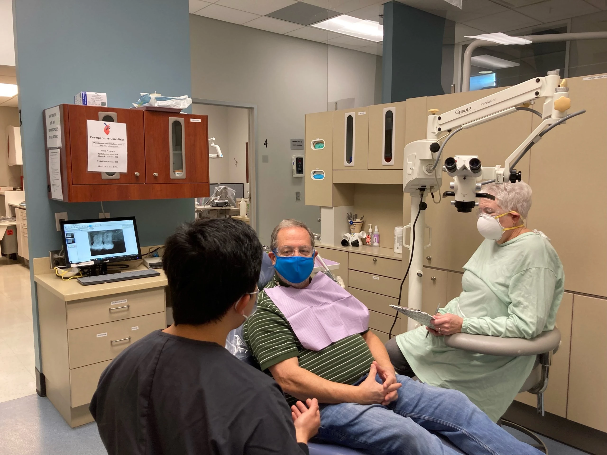 Patient preparing to receive dental work from a Wake Smiles dentist