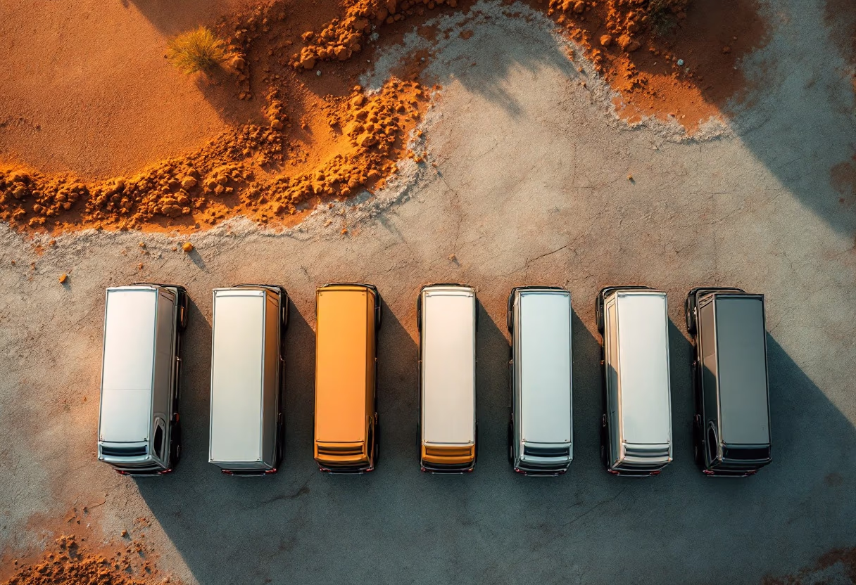 image of fleet trucks