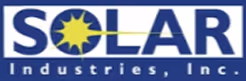 Logo of Solar Industries, Inc. with a stylized sun inside the letter O.
