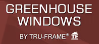 Logo with text 'GREENHOUSE WINDOWS BY TRU-FRAME' and a small trademark symbol.