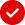 Red circular icon with a white check mark inside.