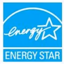 Energy Star logo with a stylized star and the word 'energy' inside a blue square, and 'ENERGY STAR' text below.