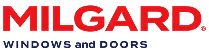 Milgard Windows and Doors logo in red and blue text.