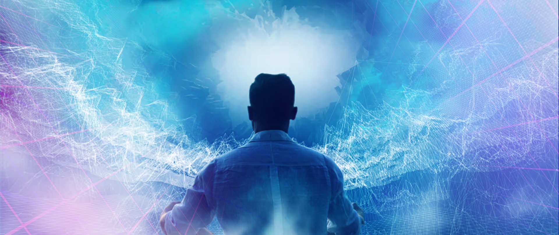 Mann in Virtueller Realität