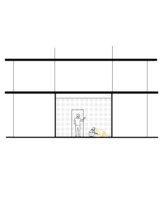 Dessin en noir et blanc d'une petite fille portant un chapeau pointu, tenant un compas et un rouleau de papier.