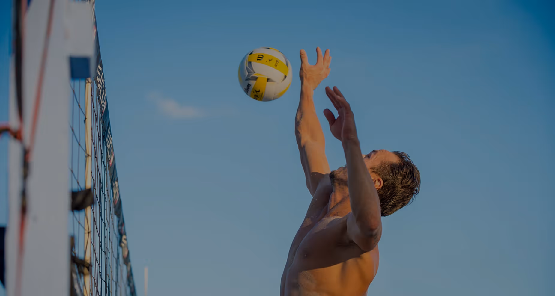 Beach House Boston Founder and Friends playing Beach Volleyball