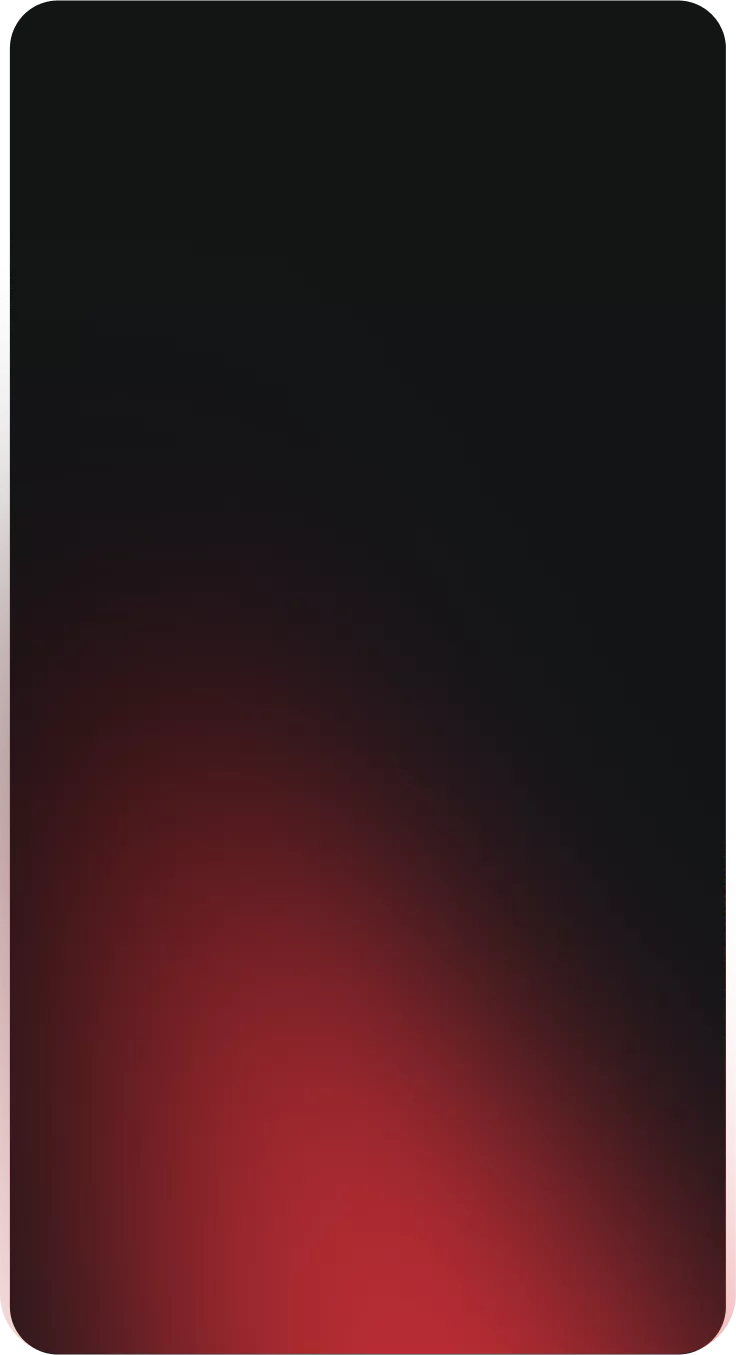 Smartphone screen displaying a blurred red and black gradient background.