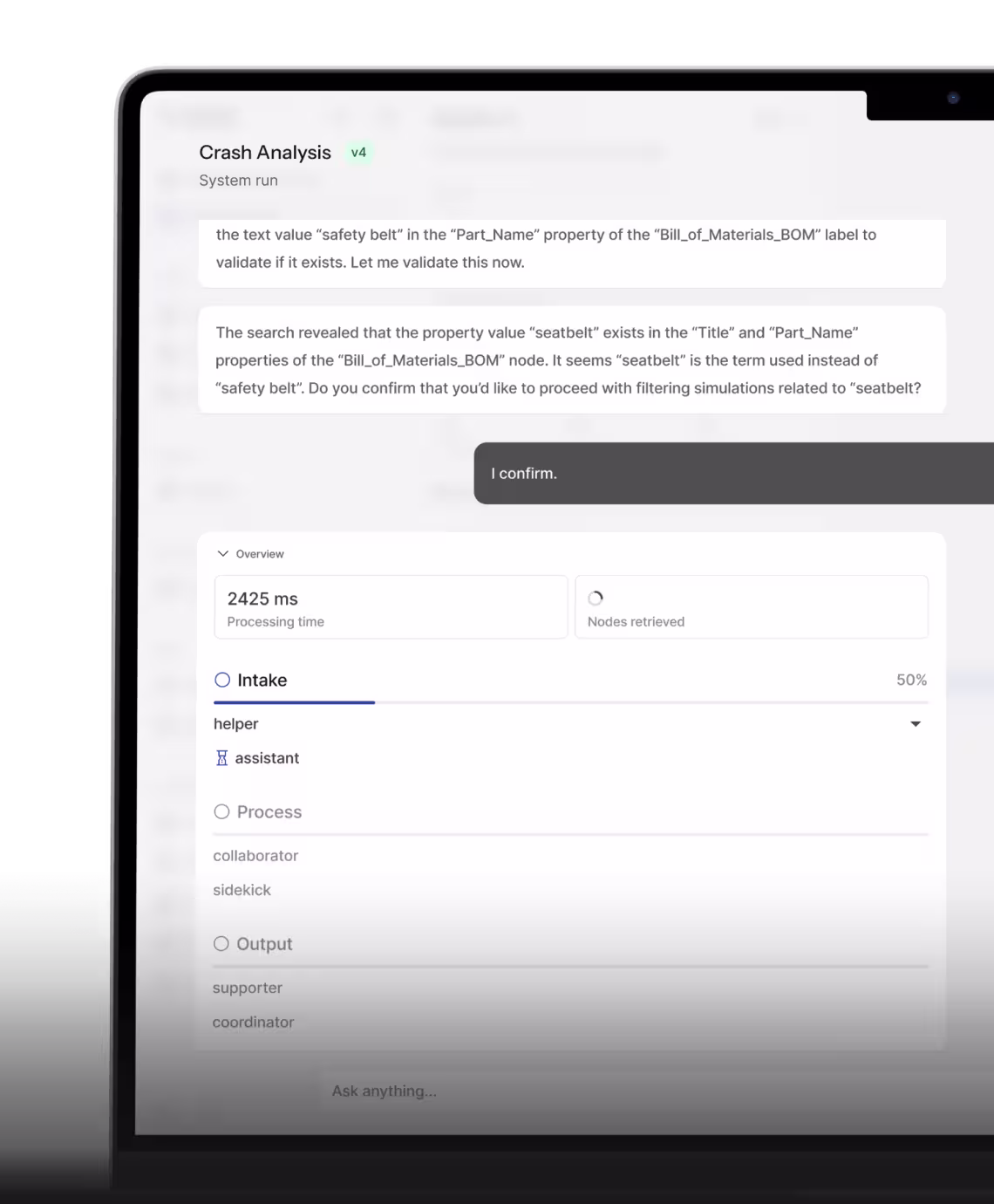 Data Context Hub explore view with colored node clusters and a side panel of function modules.