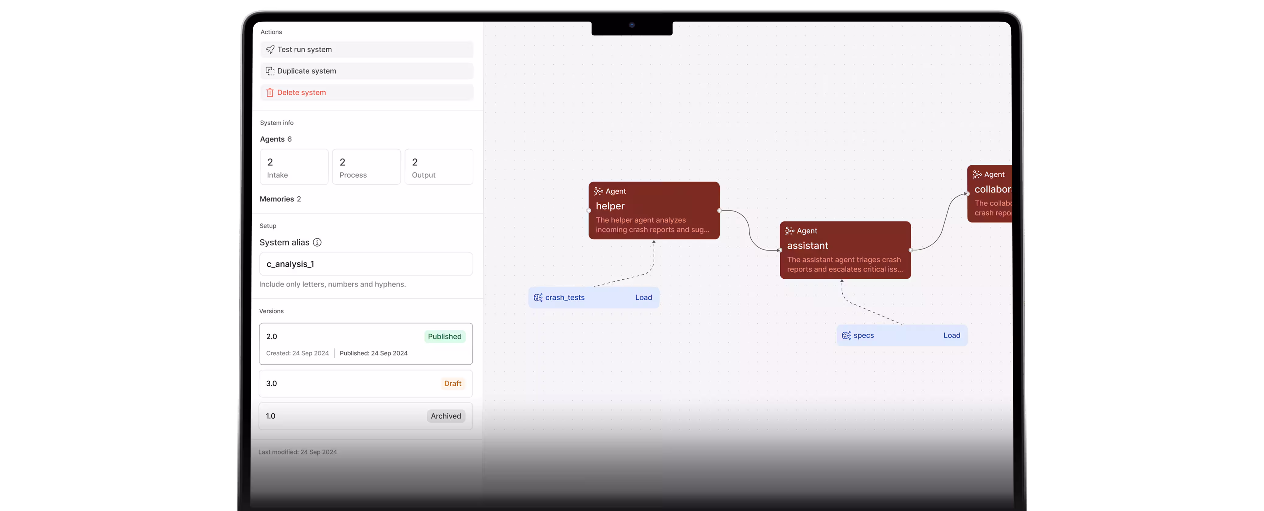 M4AI data-source configuration dialog mapping customers_configuration to the results entity with property and join rules.