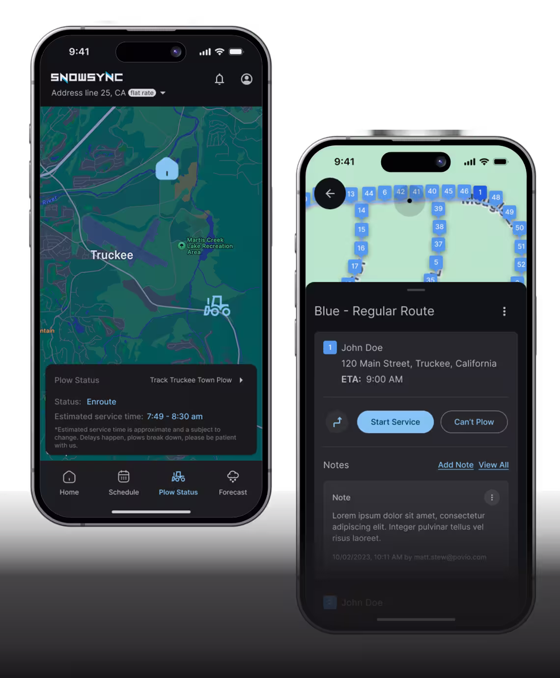 Snow Sync app screenshots