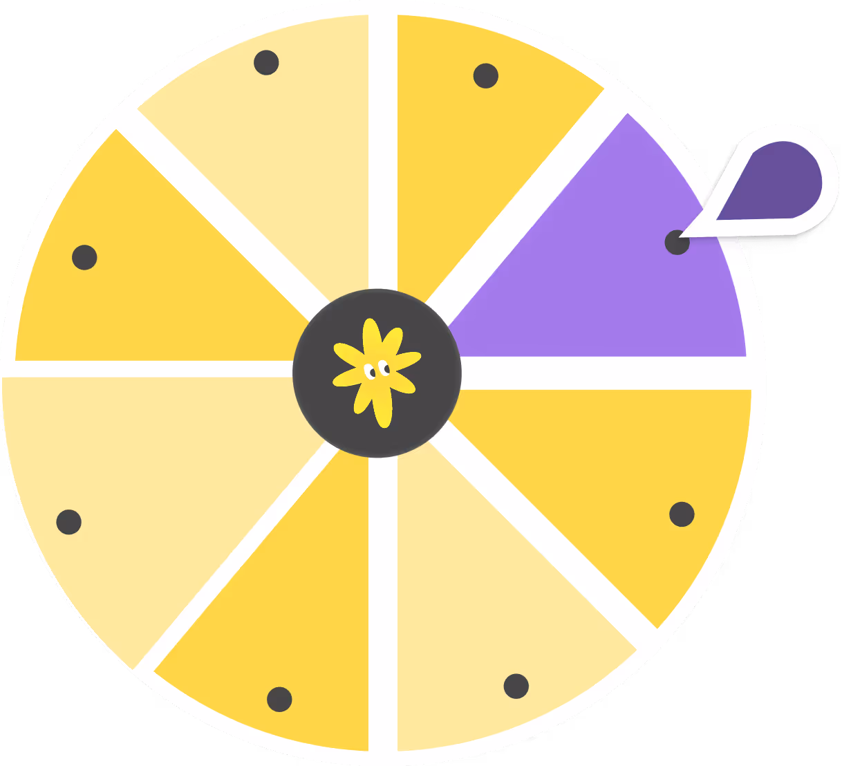 Roue a tournée style grow lot