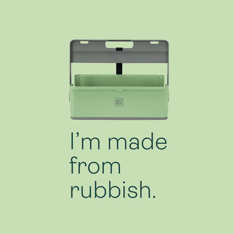 Hotbox 4 Desk Caddy wird aus Müll hergestellt