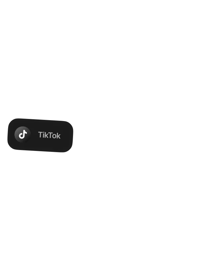 TikTok app icon on a dark, blurred background.