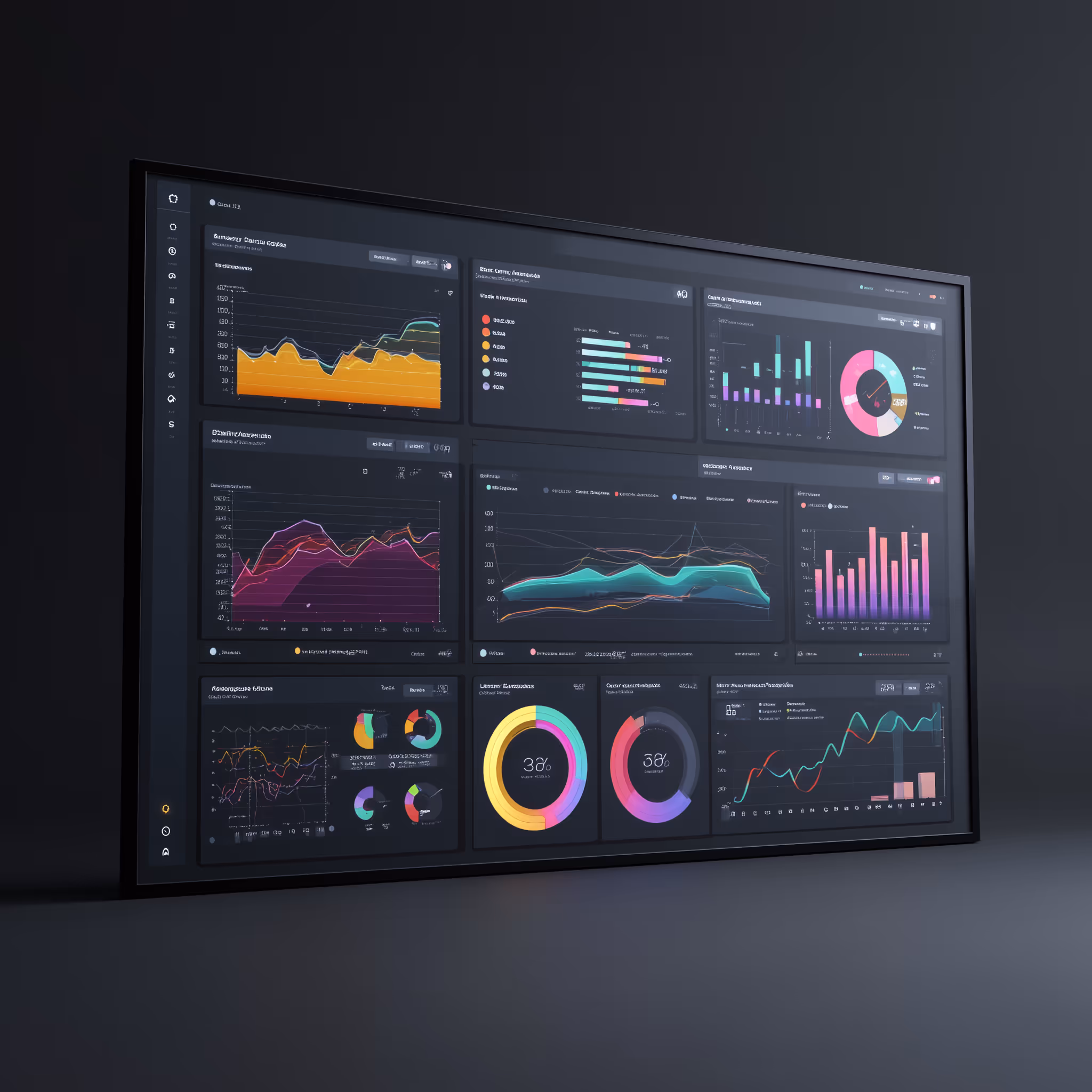 Ein beispielhaftes Bild eines Dashboard, erstellt mit Automationen wie N8N oder Make. Damit sind Verbindungen zu CRM System und Co. möglich und vereinfaren den Datenverkehr drastisch. Followups, Datenerfassung etc. für Personalagenturen, Immobilienfirmen und Marketingagenturen sind so effizienter und besser.