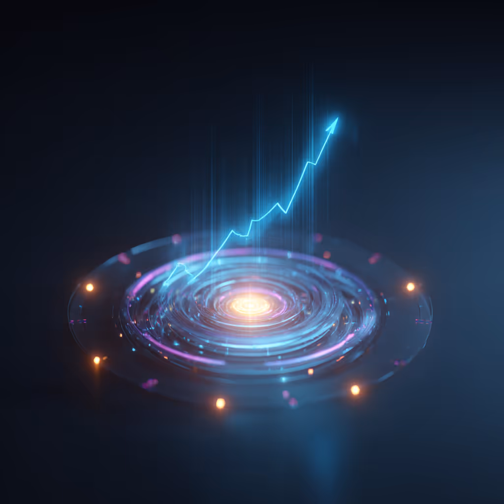 Kreise in der Mitte die eine Galaxy mit einer Sonne in der Mitte und einer Linie mit Pfeil am Ende darüber.