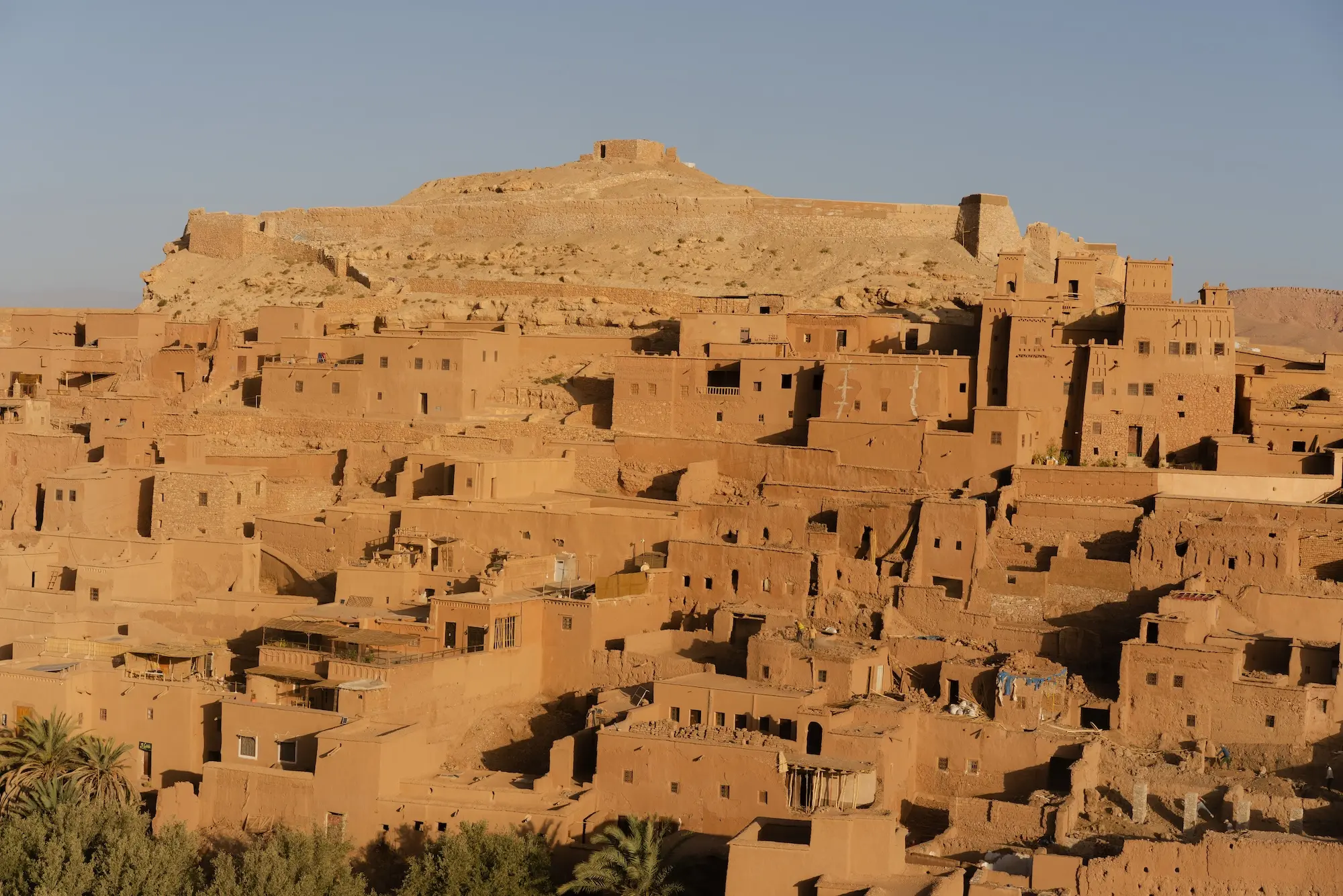 Village of Ait Ben Haddou at sunset