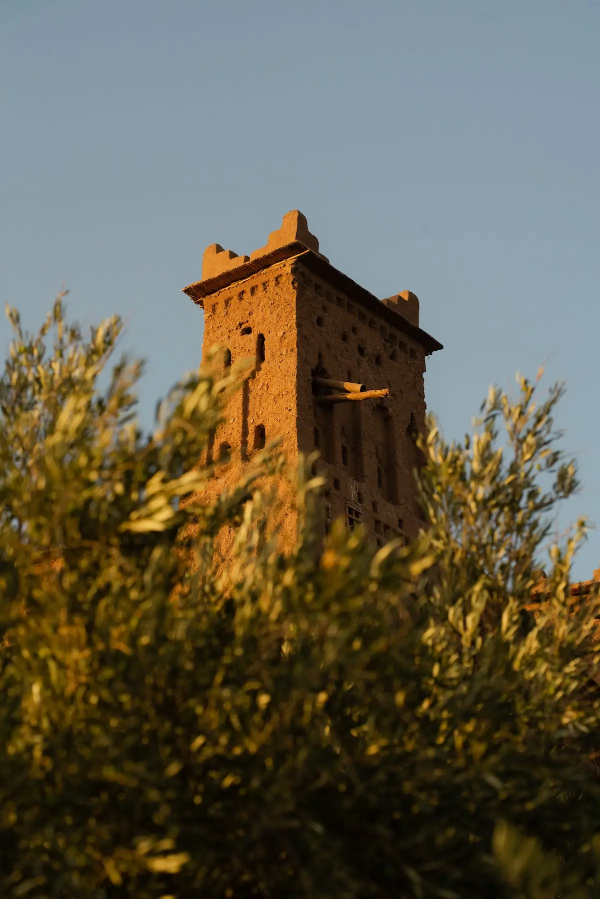 Towering mudbrick architecture in Ait Ben Haddou Morocco