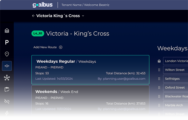 Detalle de la aplicación