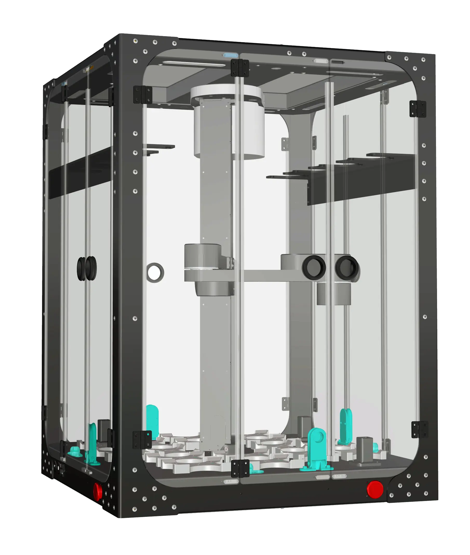 Multiple Trilobots designed to connect and operate together