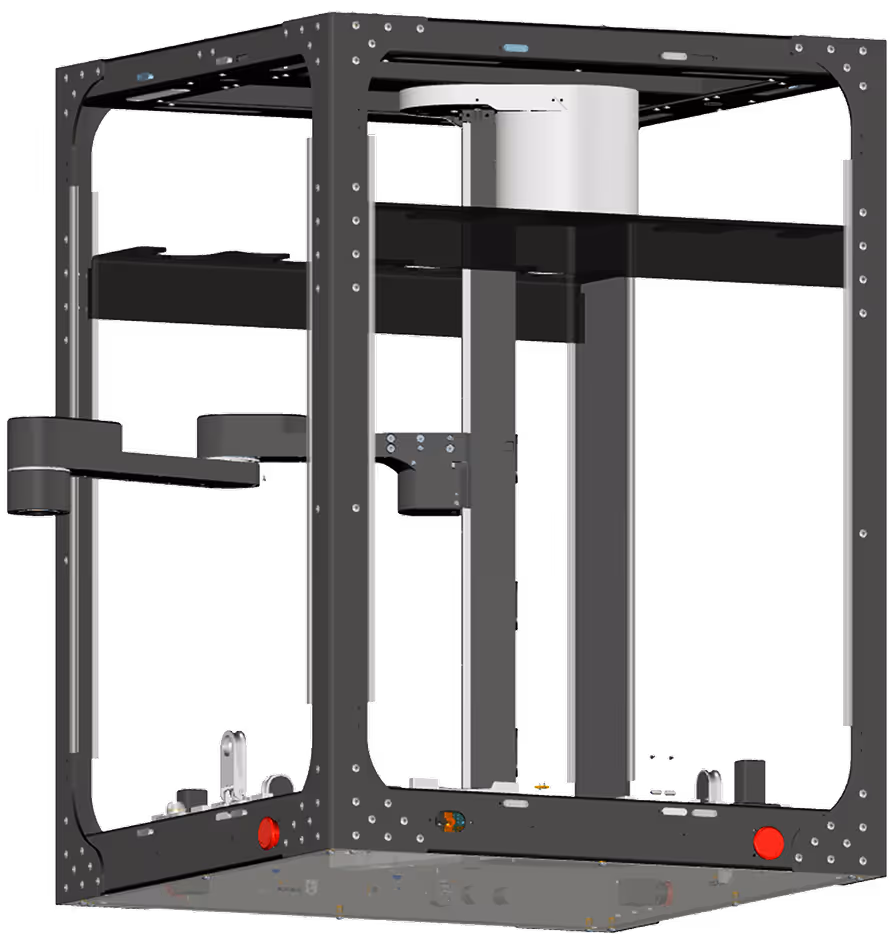 Robotic lab automation frame designed to integrate with third-party laboratory equipment
