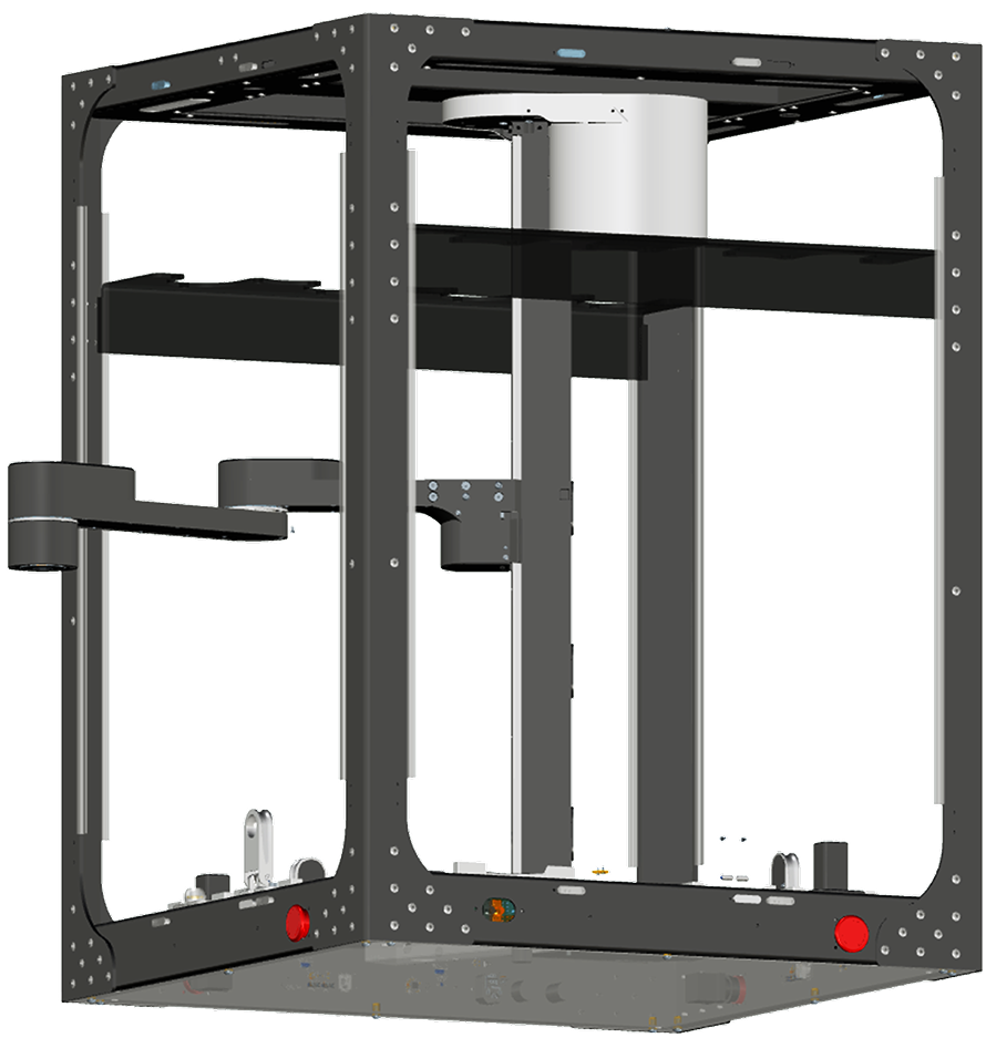 Robotic lab automation frame designed to integrate with third-party laboratory equipment