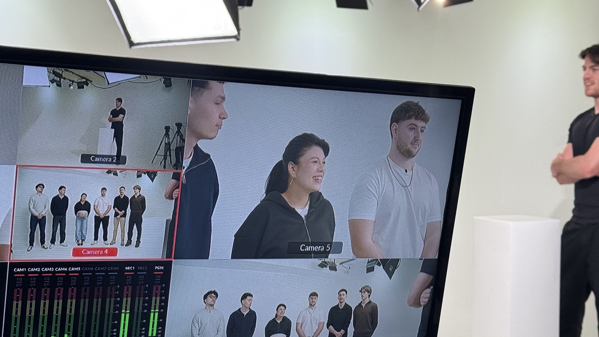 Kasper Trading, régie multicaméras du tournage studio Creative Prods