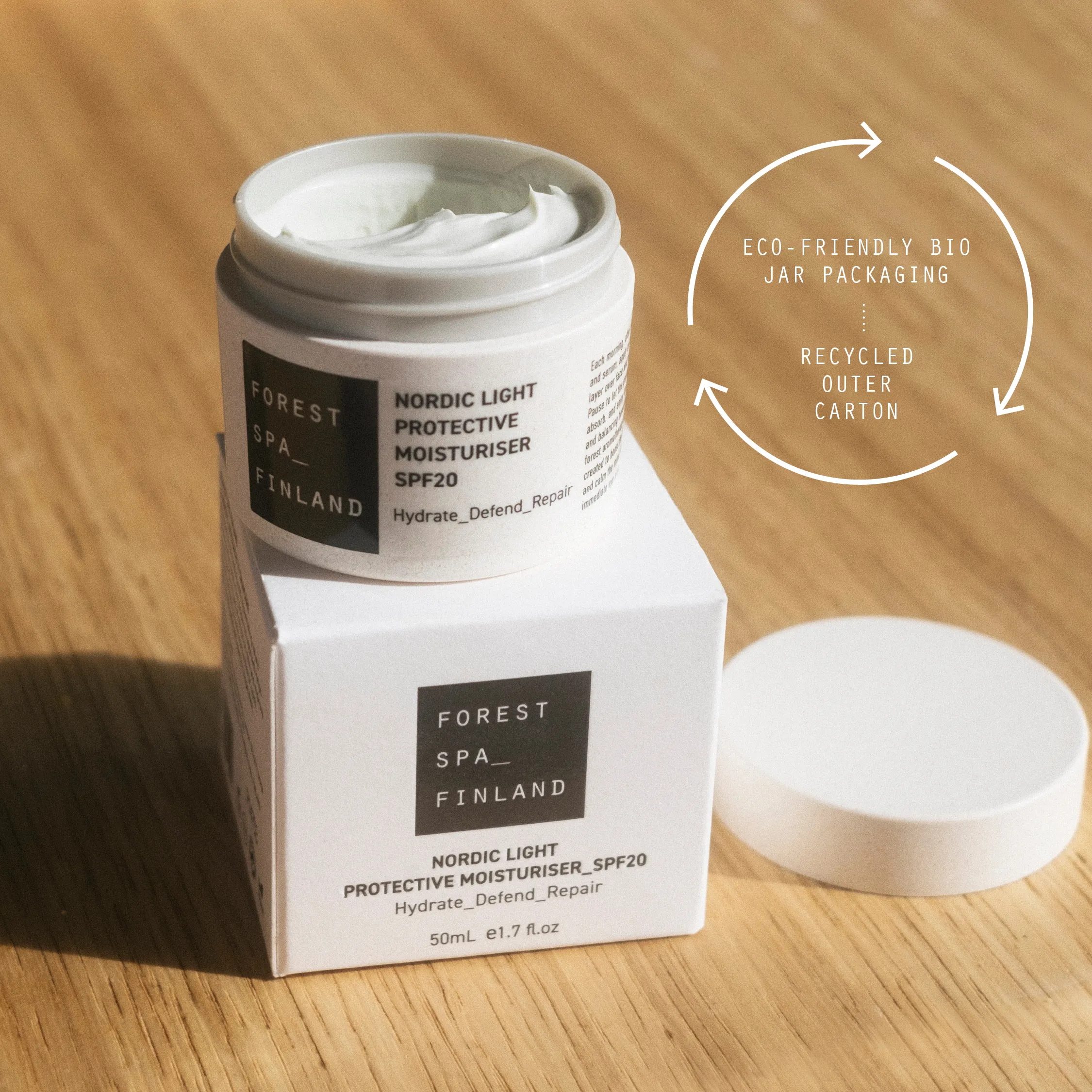 Containers for water-based cosmetics reflecting Nordic roots