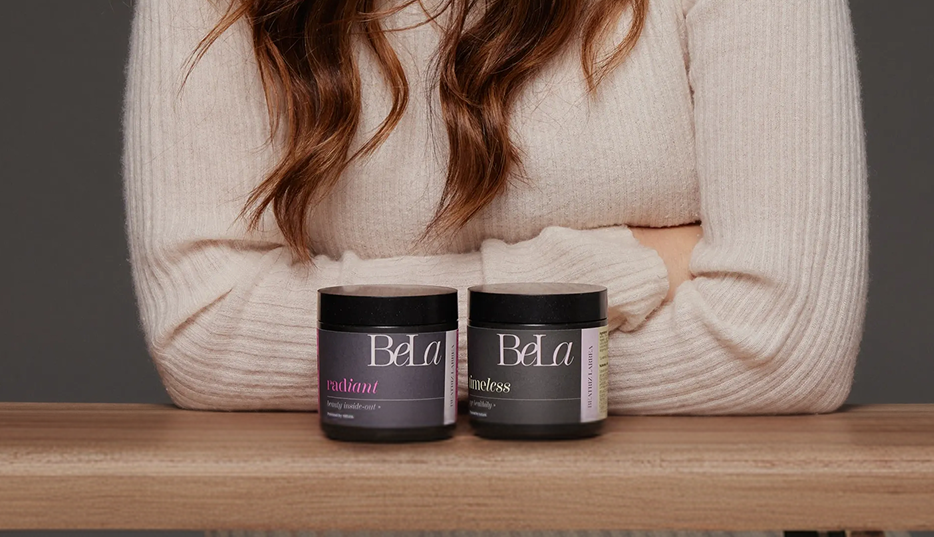 Beatriz Larrea with her supplements