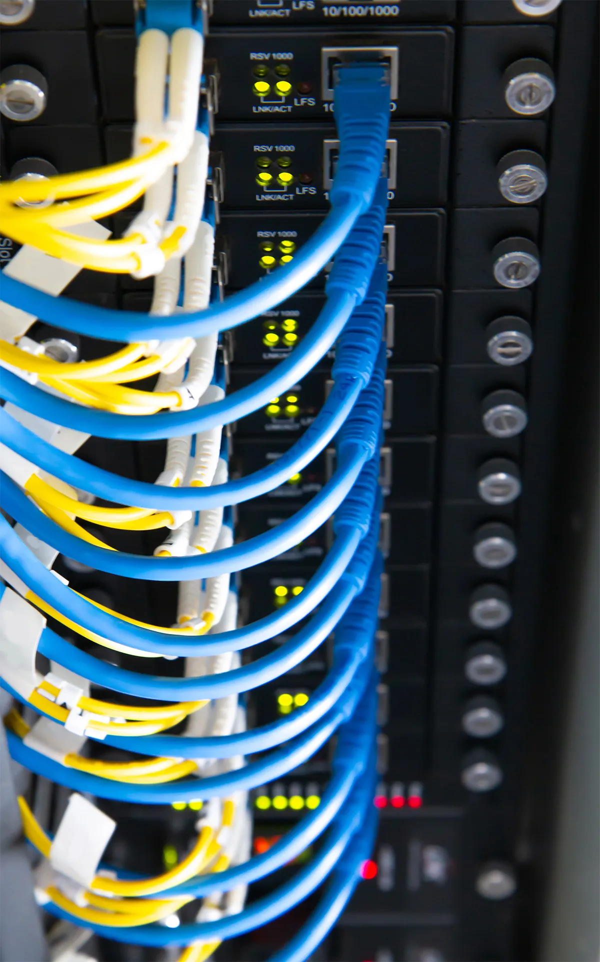 Secure Transportation finished installing a server rack at the client's office in London.