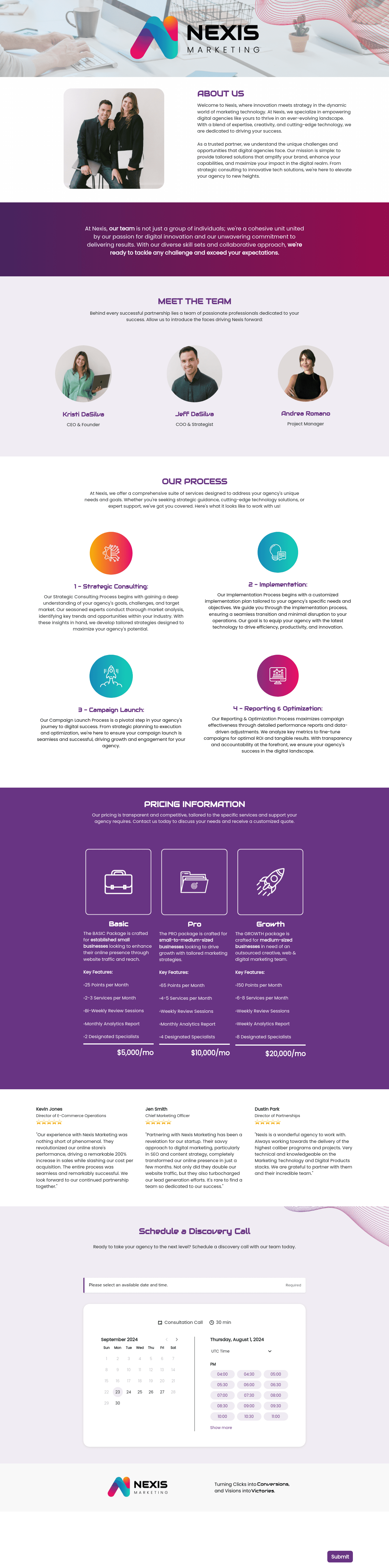 Agency Service & Pricing Guide