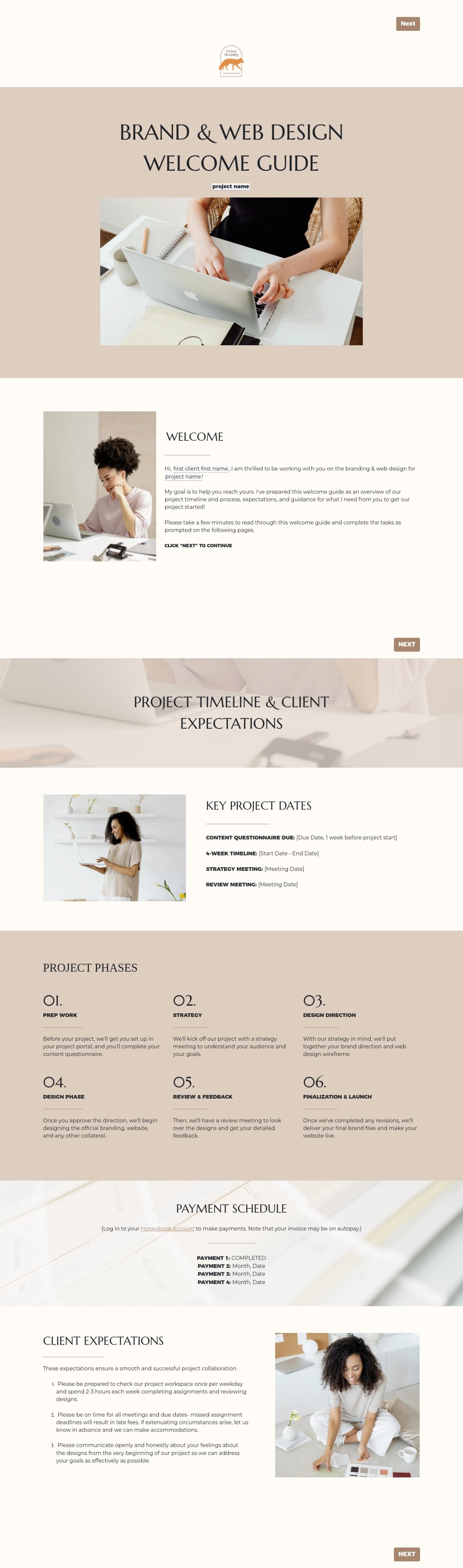 Brand & Web Design Project Welcome Guide